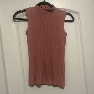 Rachel Zoe Ribbed Sleeveless Top in Soft Pink